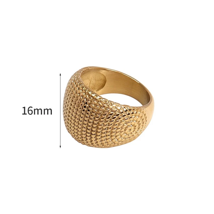 gold plated dome ring
