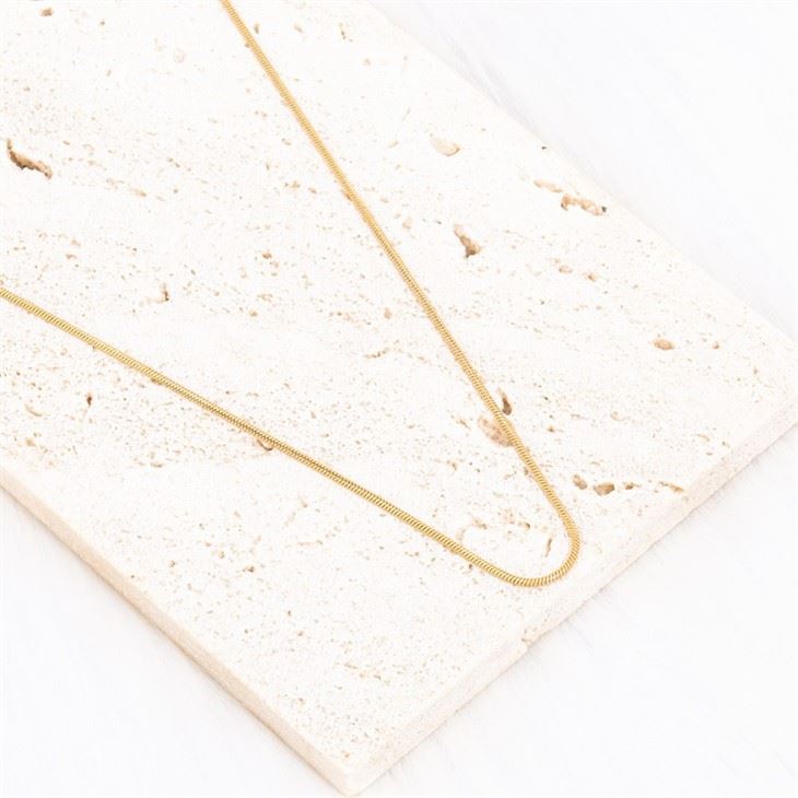 round snake chain gold