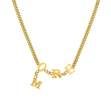 Kalung Rantai Surat Kustom