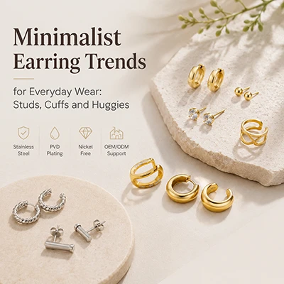 Tren Anting Minimalis untuk Pakaian Sehari-hari: Kancing, Manset, dan Huggies