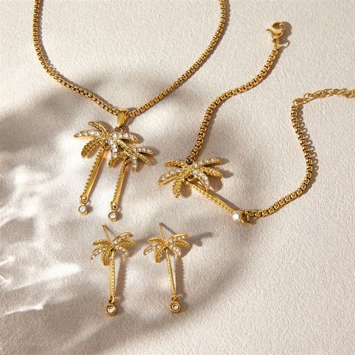 Palm Tree Charm Earring price
