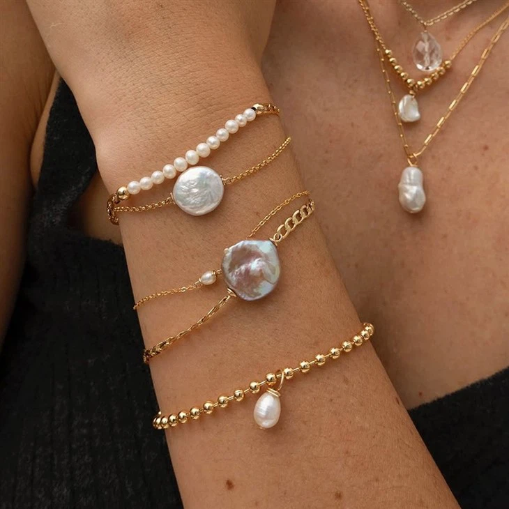 Pearl Beaded Chain Bracelet suppliers