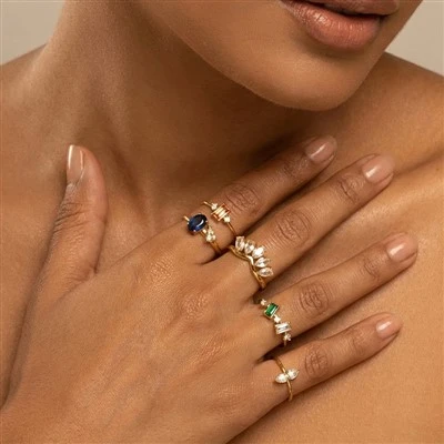 Cincin Pir Oval CZ
