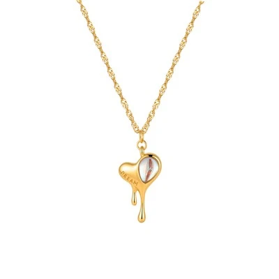 Kalung Liontin Hati Meleleh