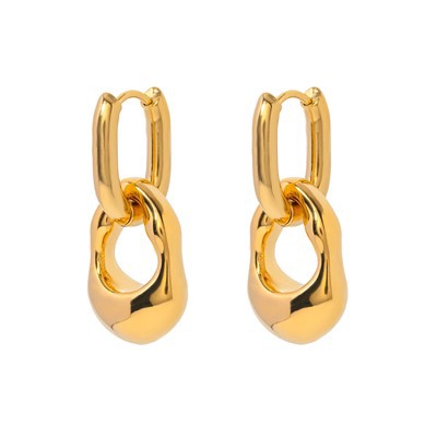 Anting Lingkaran Ganda Cair