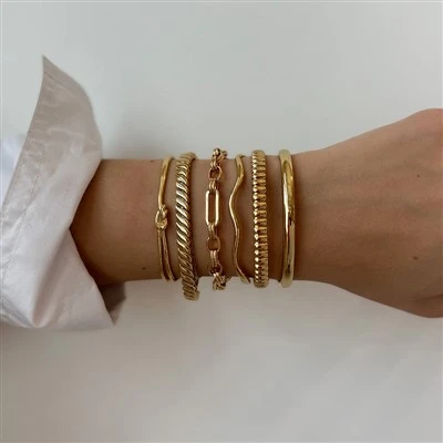 Gelang Polos Manset Terbuka