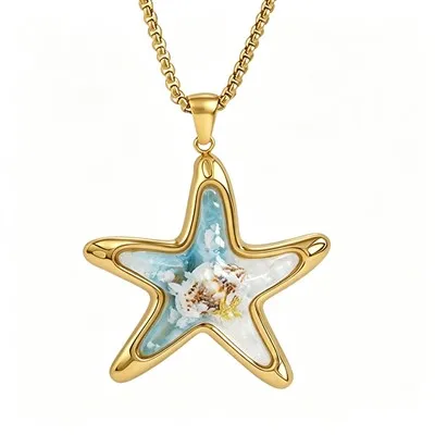 Kalung Liontin Resin Bintang Laut