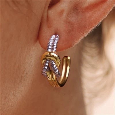 Lingkaran Simpul Dua Warna Baja Tahan Karat