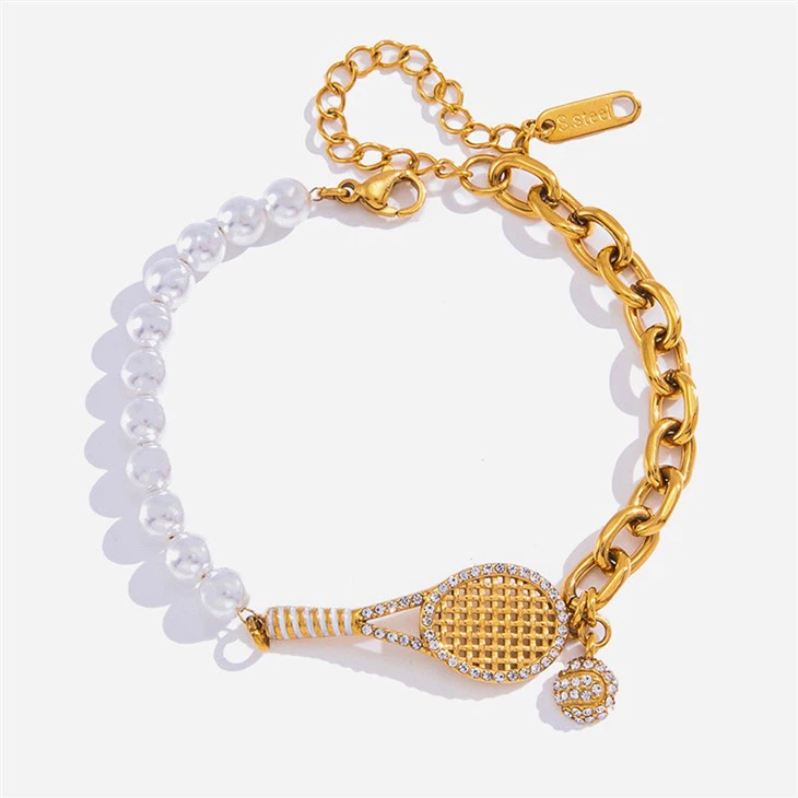 Gelang Zirkon Pesona Raket Tenis